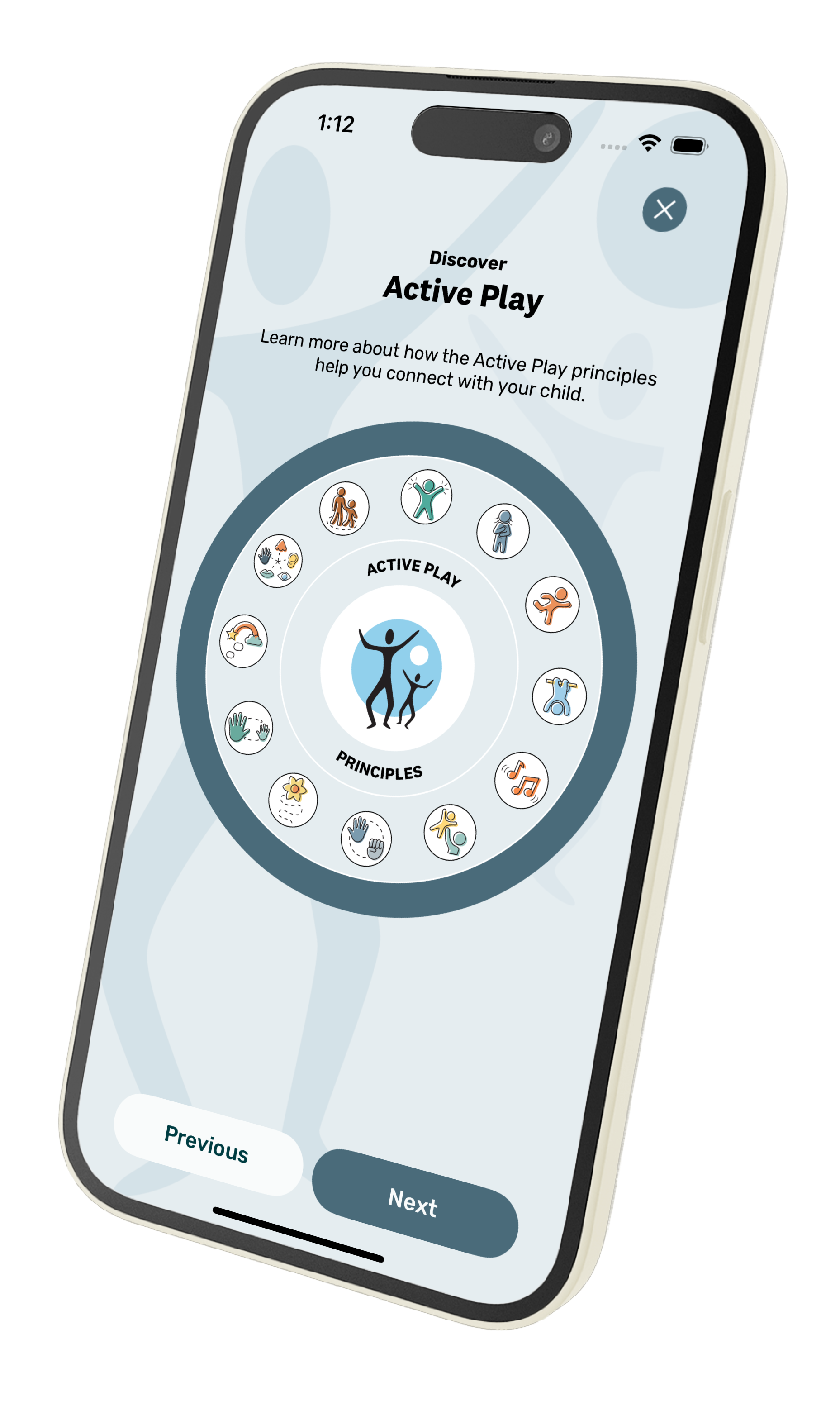 Daily Growth Active Play principles screen